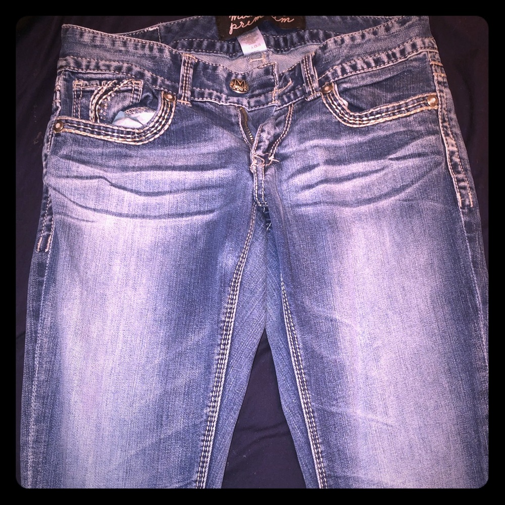 Boot cut denim jeans